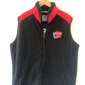 2002 Olympics Coca Cola Red and Black Winter Vest
